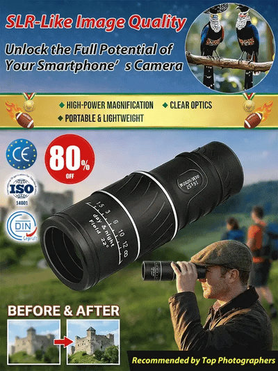 🔭Monocular IPX5 Waterproof & Fog-Proof🧭