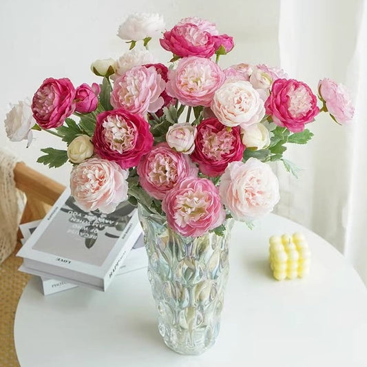 💝Luxury Artificial Peony Flowers – Blooms Forever, No Wilting ! 💐✨