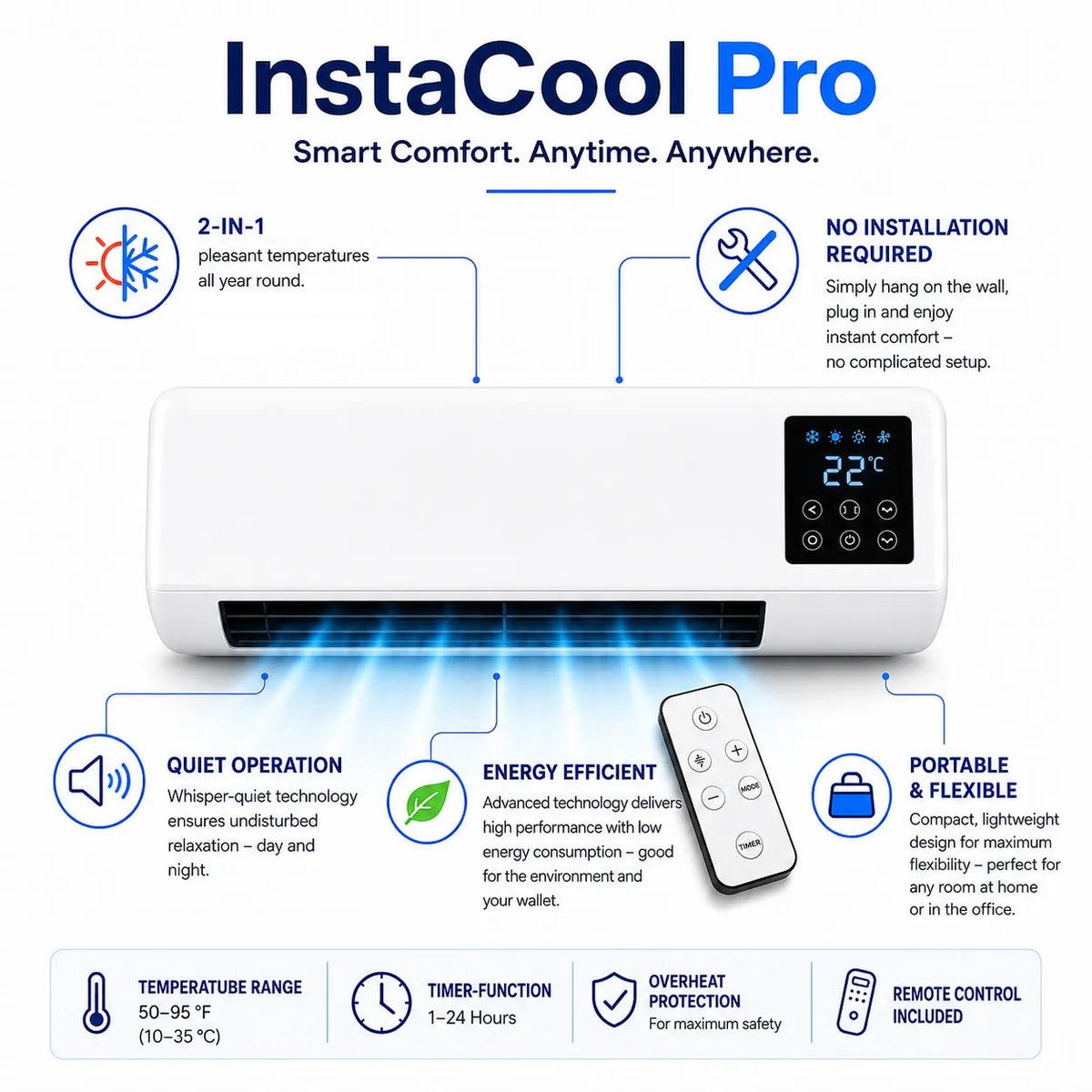🔥3-Year Warranty🔥Portable No-Installation Air Conditioner(🌲U.S. Energy Savings Event🌲)