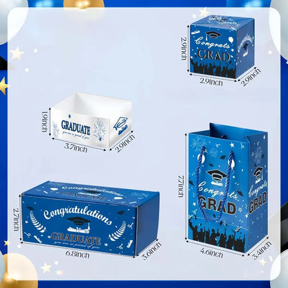 🔥2026 Graduation Explosion Pop Gift Box 🎓 Surprise Bounce Cash Box Grad Party Gift Bag Set