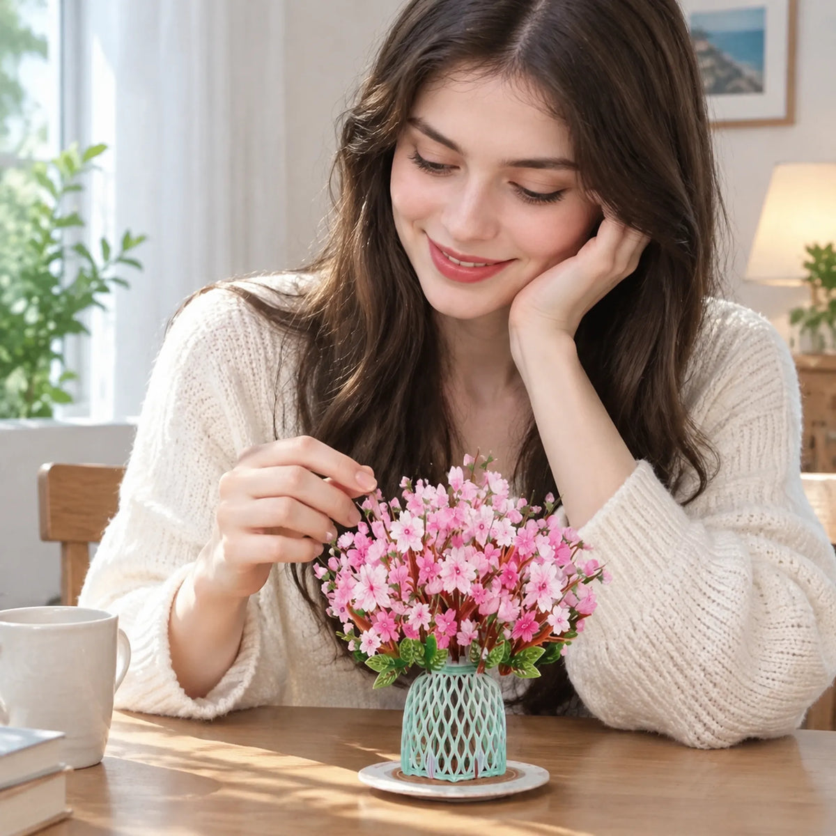 🏆50K+ SOLD! 🌼💌 Forever-Blooming 3D Flower Pop-Up Card– Personalized Love Message & Everlasting Bloom 🎁