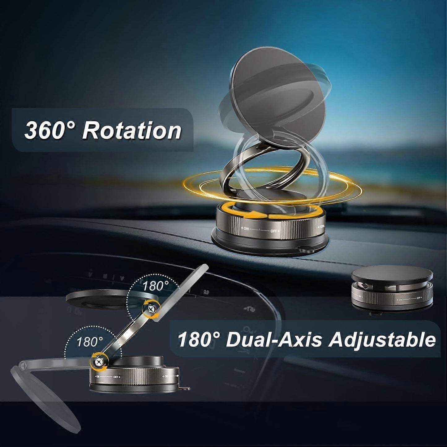 360° Adjustable Vacuum Suction Magnetic Holder