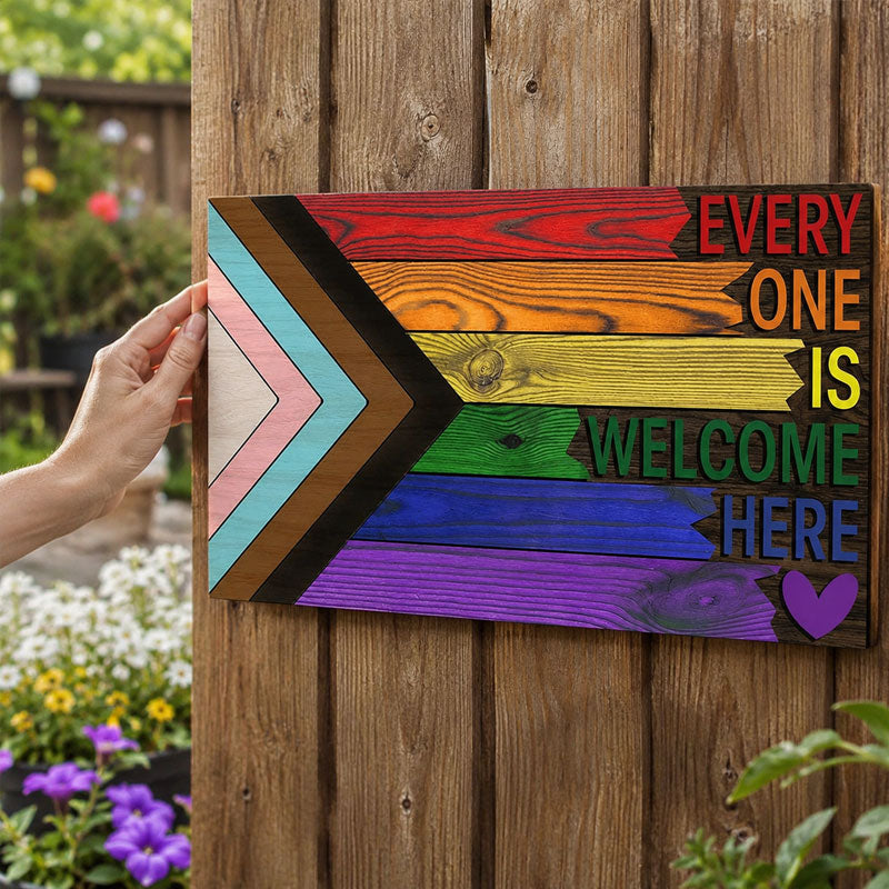 🌈❤️ “Everyone Welcome” Sign