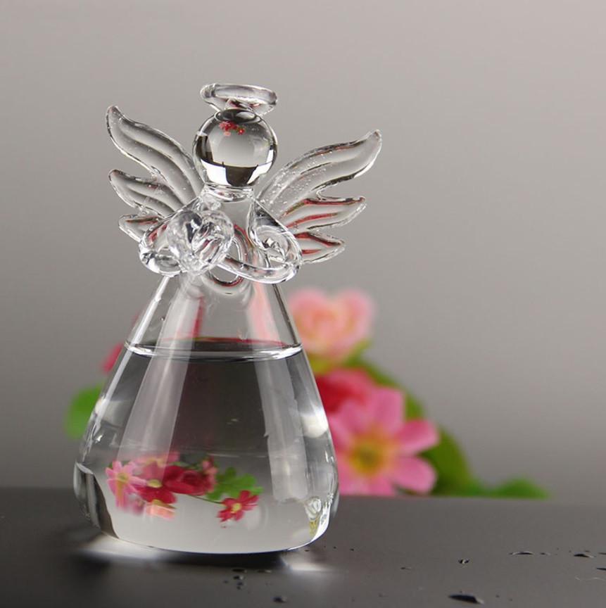 🕊️ Guardian Angel Flower Vase – Handmade Glass Keepsake | “I’m Always With You” Gift for Mother, Wife, or Friend 💐