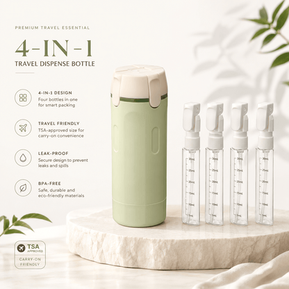 4 - in - 1 Travel Dispenser Bottle - Auranest