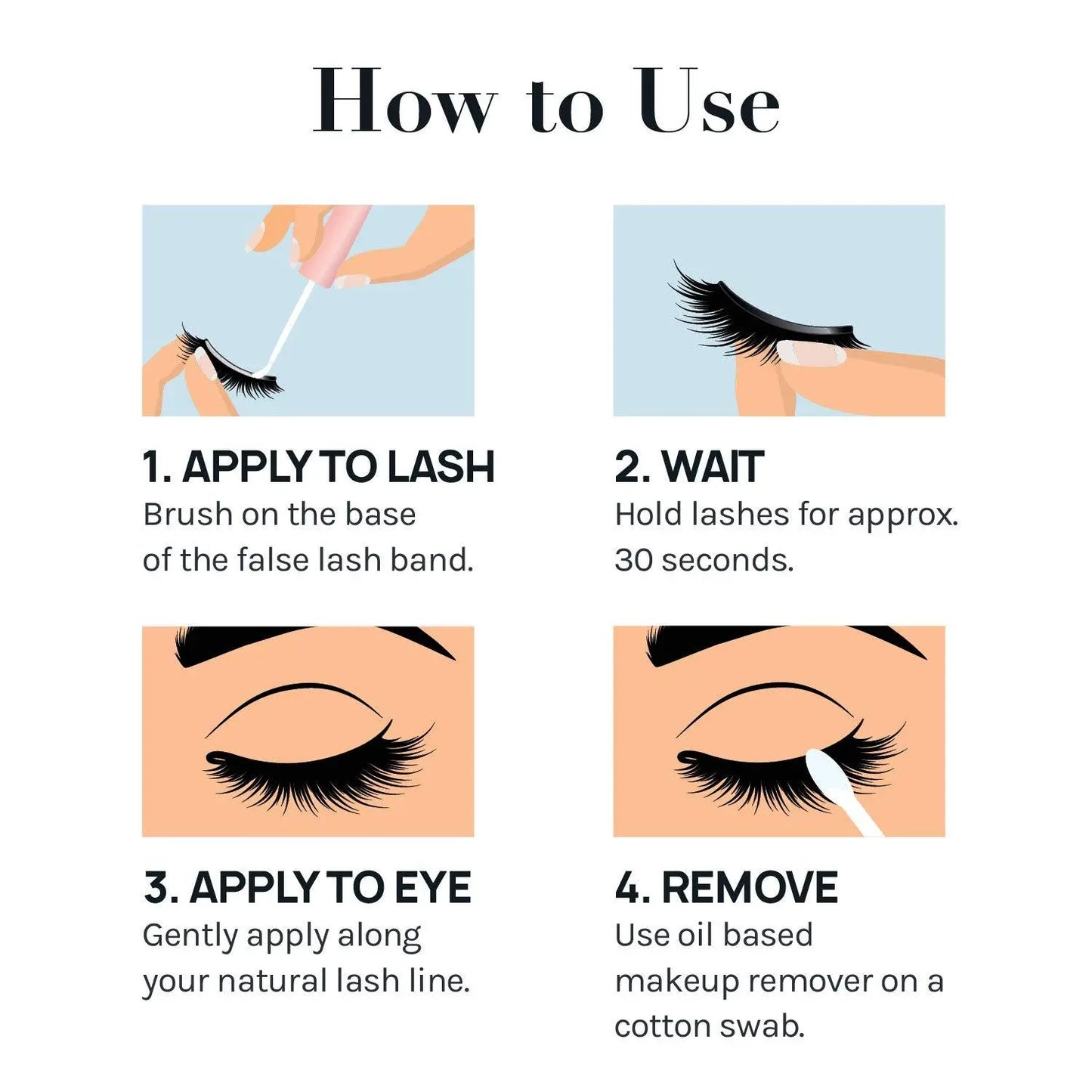 🎉 Waterproof Lash Glue 4-Pack — 33% OFF Today | Quick-Dry, All-Day Hold