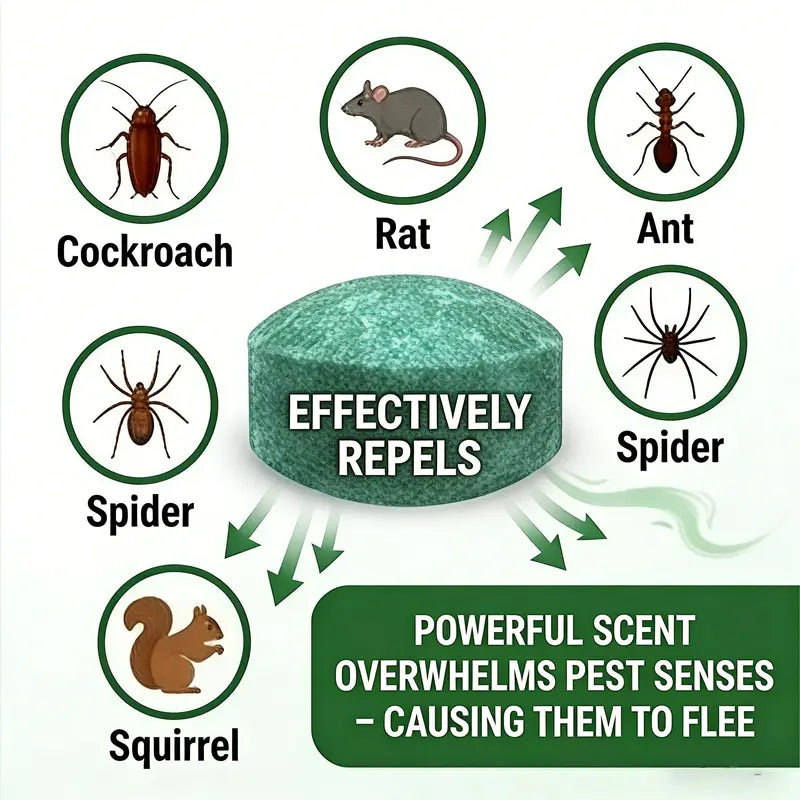 🐀 50% OFF NOW!⚡🟢Rodent-Insect Repellent Tablets - 12 Pack