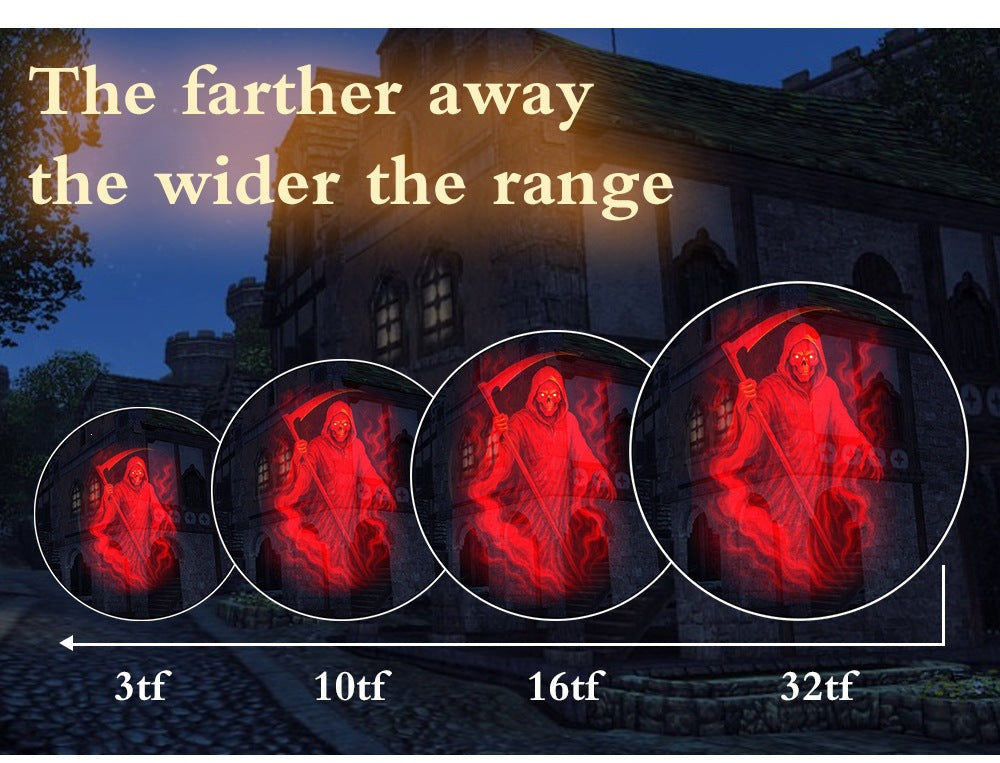 🎃🔥Halloween Skull Dynamic Light 10 Unique HD Projection Patterns