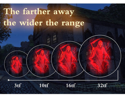 🎃🔥Halloween Skull Dynamic Light 10 Unique HD Projection Patterns