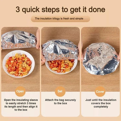 💰 Buy More, Save More! 💰 🔄 Reusable Aluminum Foil Food Covers – Keep your food warm & fresh! 🔥🍽️