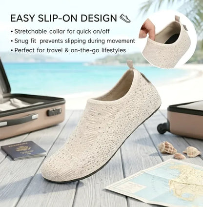 Women's Barefoot Water Shoes Travel House Slippers