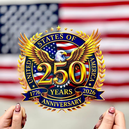 USA Eagles 250th Anniversary Semiquincentennial 1776-2026 Car Window Decal Sticker
