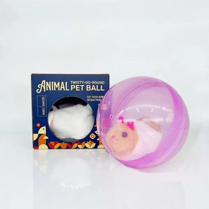 Auto-Rolling Ball with Mouse Hands-Free Play for Indoor Cats