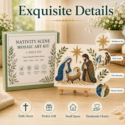 💥 LAST DAY 49% OFF - Nativity DIY Art Kit – Beginner-Friendly ✨