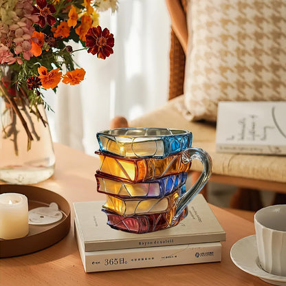 📚 Unique Glass Coffee Cup for Readers & Book Lovers🍵