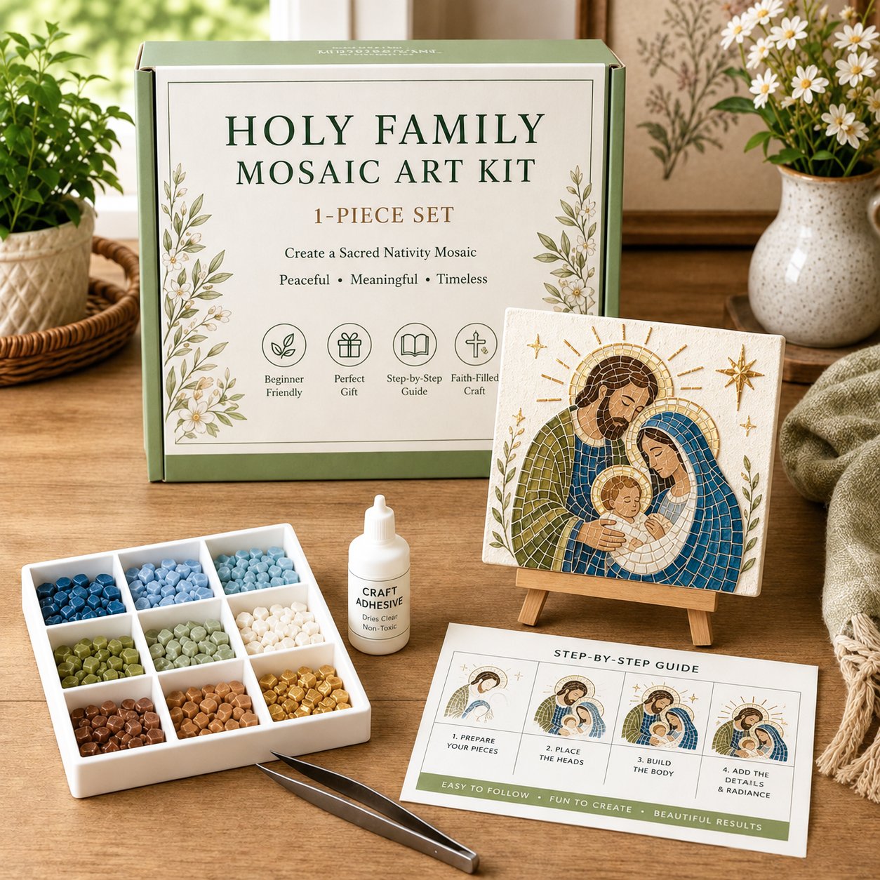 💥 LAST DAY 49% OFF - Nativity DIY Art Kit – Beginner-Friendly ✨