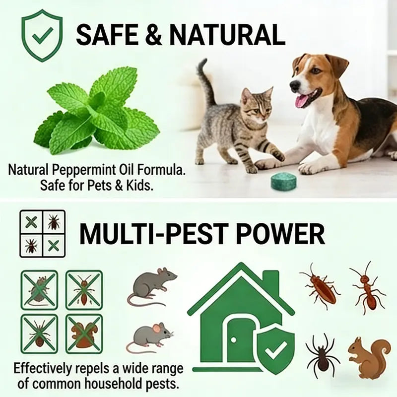 🐀 50% OFF NOW!⚡🟢Rodent-Insect Repellent Tablets - 12 Pack