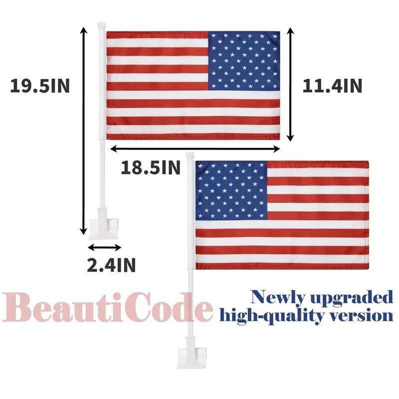 Show Your American Pride – American Flag Car Hood Cover Universal Size | 4th of July Ready🦅
