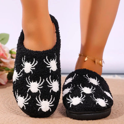 Halloween Pumpkin Slippers – Cozy Warm Indoor House Shoes