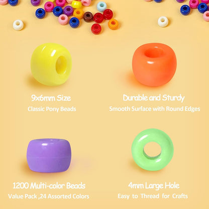 🔥🔥🔥Pony Beads DIY Kit⏰2026 Special Offer: Buy More, Save More — 50% OFF for a Limited Time