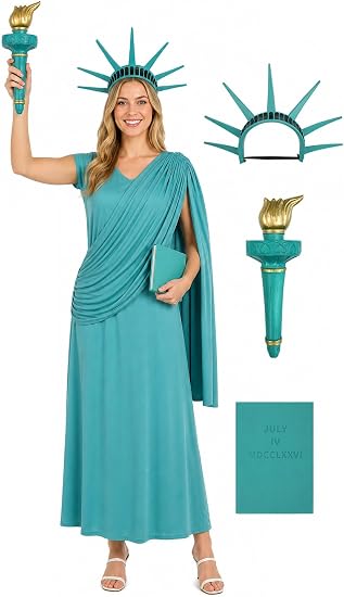 🎃Halloween Hit:🗽 Statue of Liberty Torch Headpiece – Costume Prop for Masquerades & Cosplay