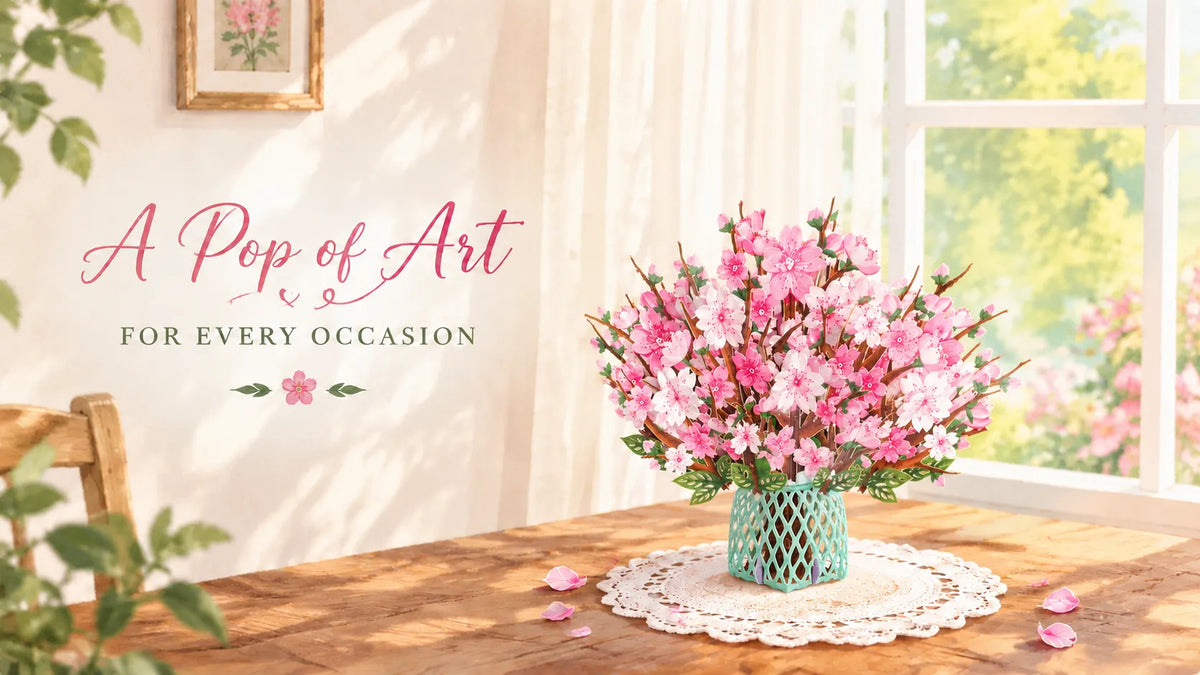 🏆50K+ SOLD! 🌼💌 Forever-Blooming 3D Flower Pop-Up Card– Personalized Love Message & Everlasting Bloom 🎁