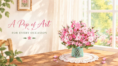 🏆50K+ SOLD! 🌼💌 Forever-Blooming 3D Flower Pop-Up Card– Personalized Love Message & Everlasting Bloom 🎁