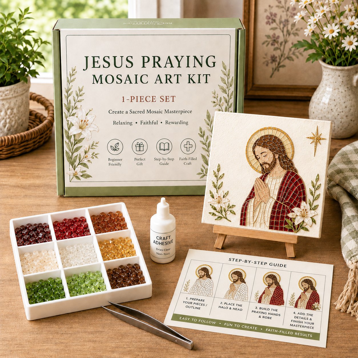💥 LAST DAY 49% OFF - Nativity DIY Art Kit – Beginner-Friendly ✨