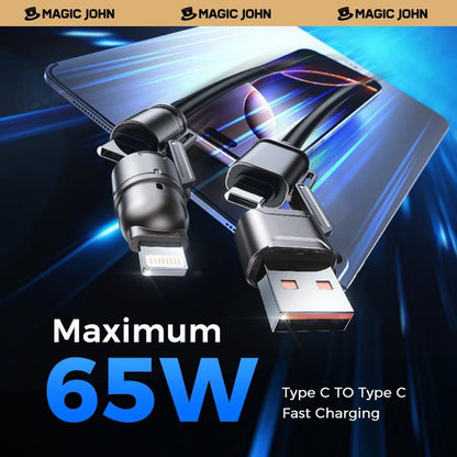 🔥 4-in-1 USB Charging Cable mFish fast charging 240W