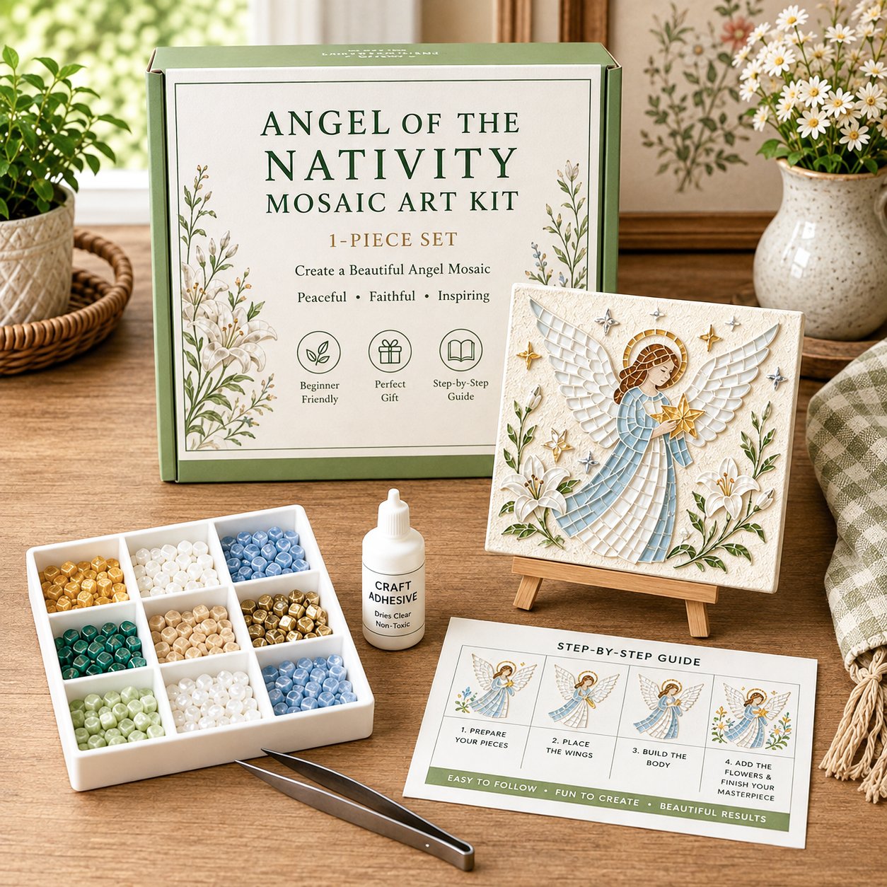 💥 LAST DAY 49% OFF - Nativity DIY Art Kit – Beginner-Friendly ✨