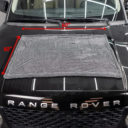 🚨 Hot Clearance! Extra Large Car Drying Towel – 1000 GSM, Quick Dry & No Scratches,Buy More Save More