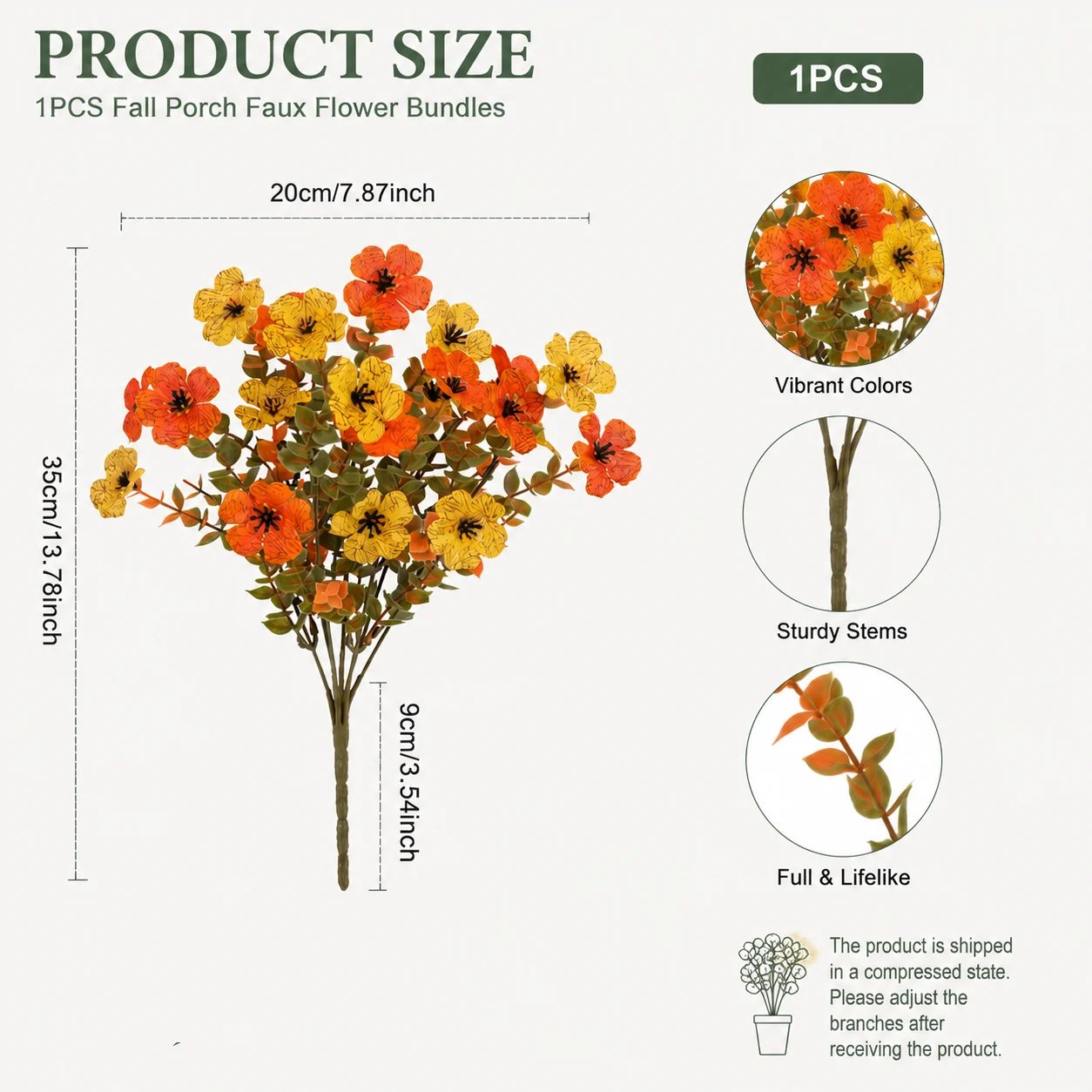 🍂 Fall Porch Faux Flower Bundles