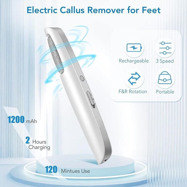 💕👣 Mother’s Day Rechargeable Electric Callus Remover | 3 Speeds F&R Rotation Foot Care