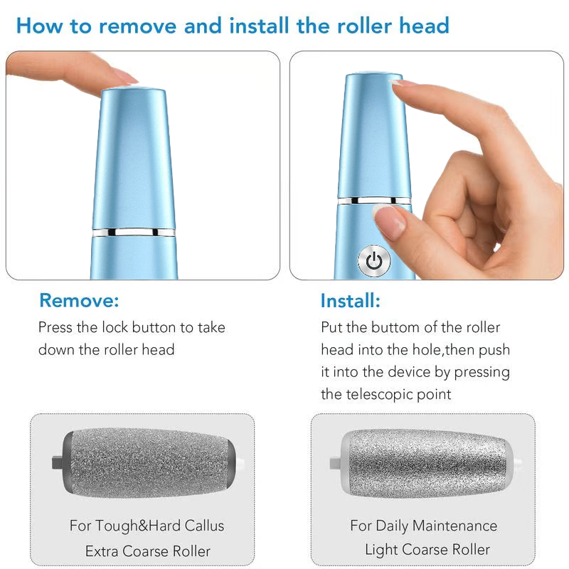 💕👣 Mother’s Day Rechargeable Electric Callus Remover | 3 Speeds F&R Rotation Foot Care