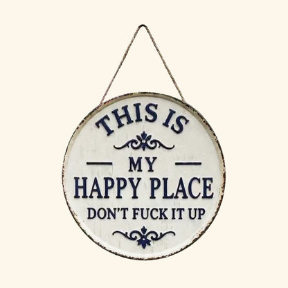 🏡✨ “This Is My Happy Place” Door Sign