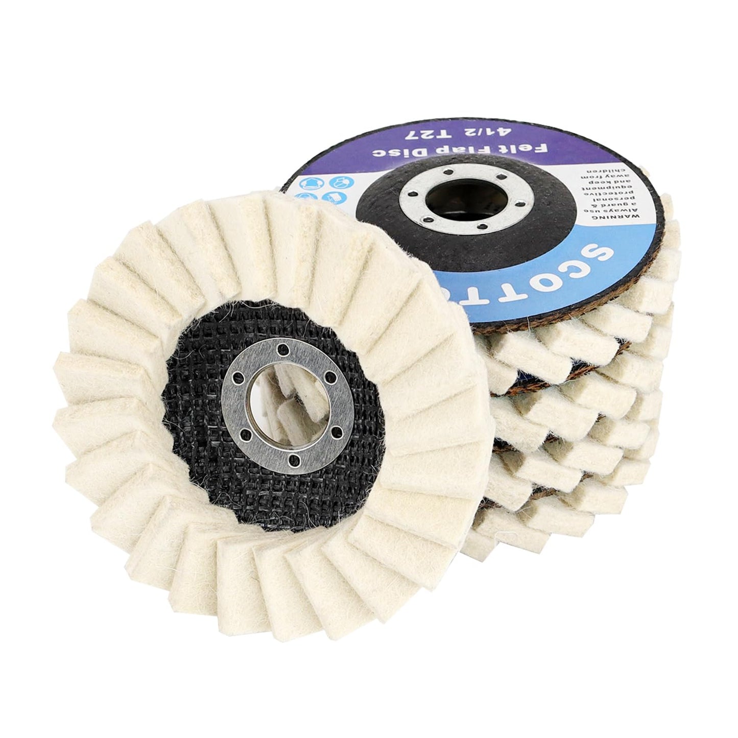 🌟 Wool Felt Flap Polishing Disc ✨  Mirror Finish in Minutes