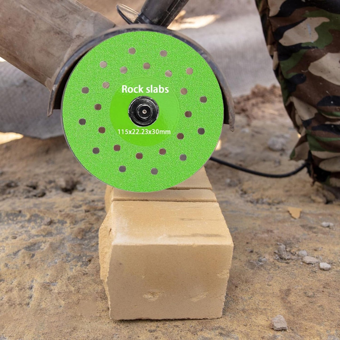 4.5" Diamond Disc for Rock Slabs 🪨 Ceramic · Tile · Marble · Granite 💎 Vacuum Brazed · Ultra-Thin 🔧 Angle Grinder · Bench Grinder · Die Grinder
