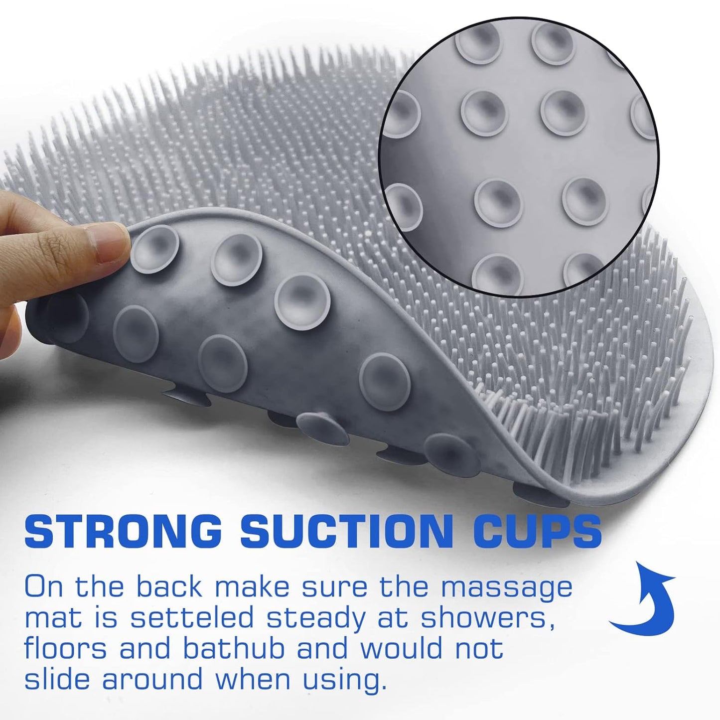 ⏰ Limited-Time Deal 🔥Shower Foot Scrubber Mat✨ Exfoliate, Massage & Clean Without Bending