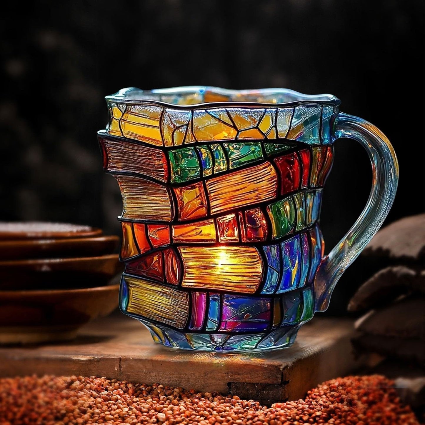 📚 Unique Glass Coffee Cup for Readers & Book Lovers🍵