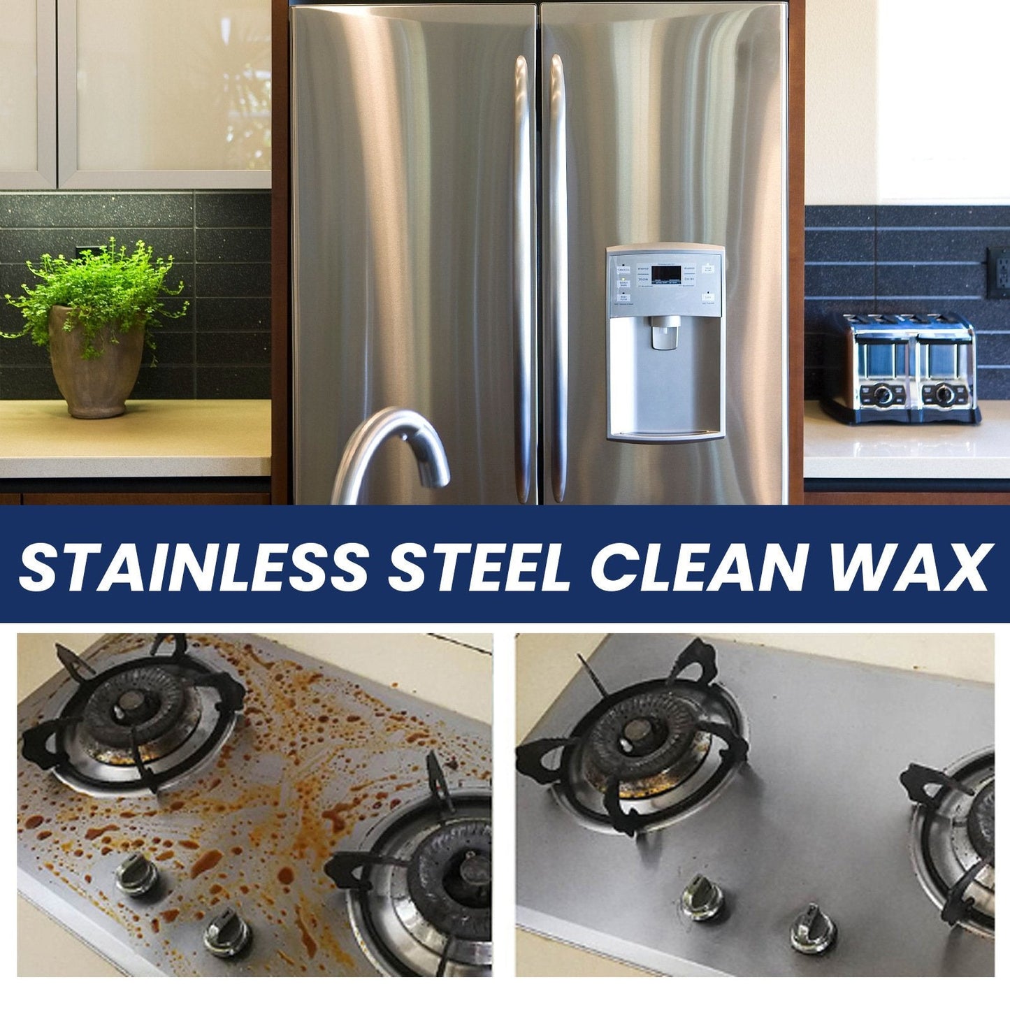 ✨ Magical Nano Stainless Steel Clean Wax – Surface Safe