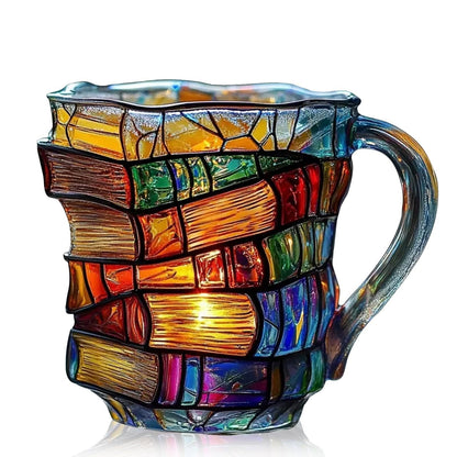 📚 Unique Glass Coffee Cup for Readers & Book Lovers🍵