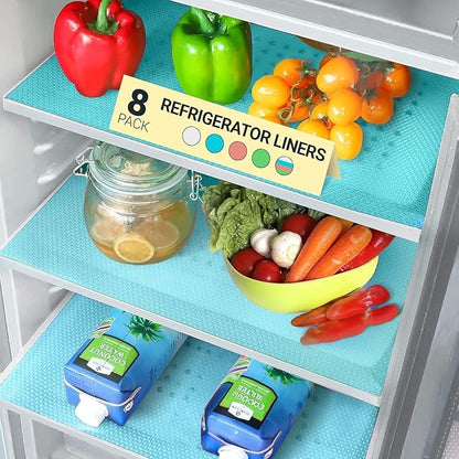 🔥🔥🔥 FOMONEST™ Fridge Liner Mats — 🧊Waterproof, Washable and Trim-to-Fit