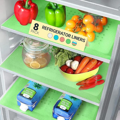 🔥🔥🔥 FOMONEST™ Fridge Liner Mats — 🧊Waterproof, Washable and Trim-to-Fit
