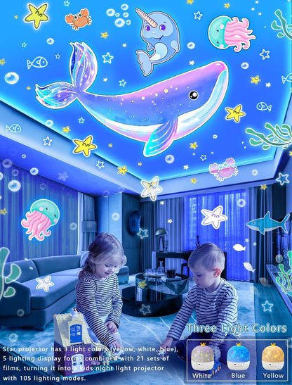 🎁Ocean World LED Rotating Projector Night Light