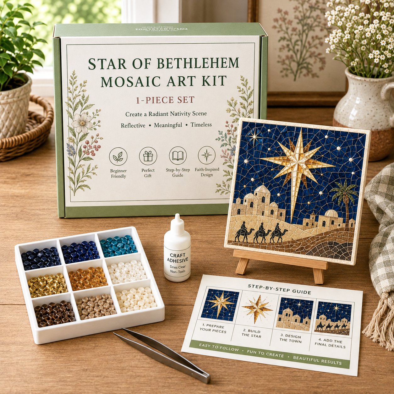 💥 LAST DAY 49% OFF - Nativity DIY Art Kit – Beginner-Friendly ✨