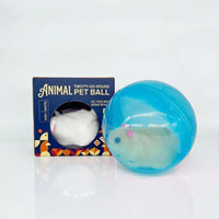 Brown Hamster+Blue Ball