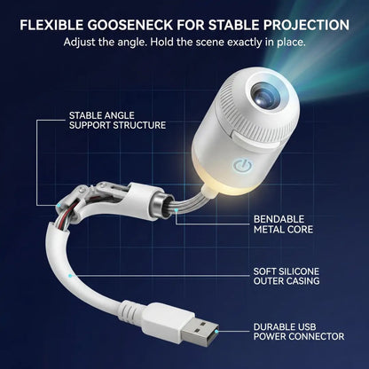 🌌 Mini Galaxy Star Projector – Dynamic Ambient Lighting for Bedrooms, Cars & Relaxing Spaces