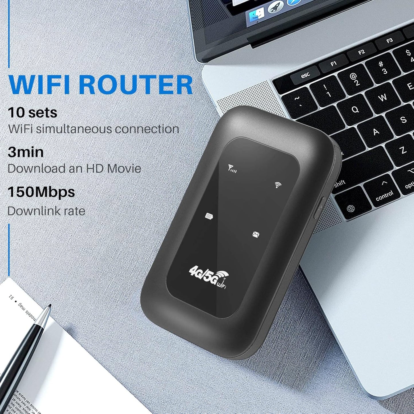 ⏰Last day Promotion 🔥Portable 5G WiFi Router – High-Speed Mobile Wireless Internet Hotspot