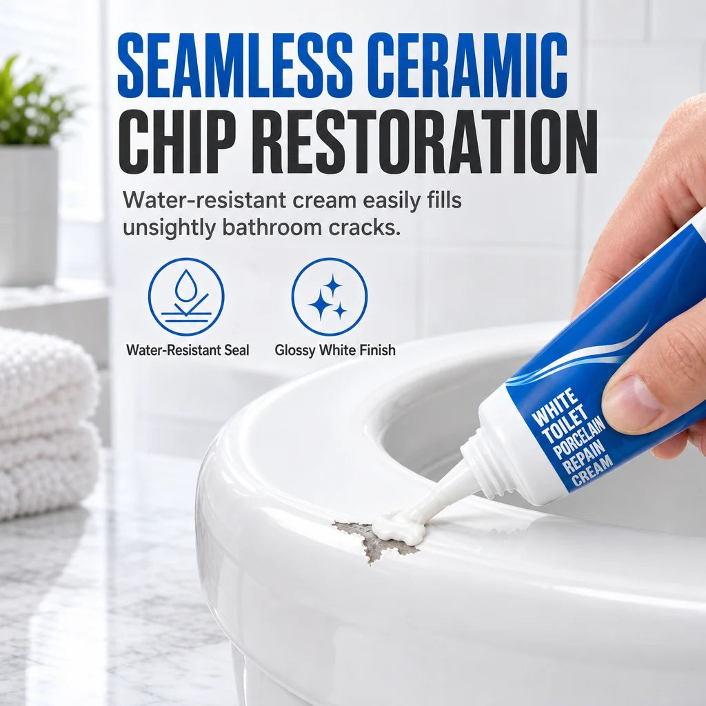 🔥🔥White Toilet Porcelain Repair Cream