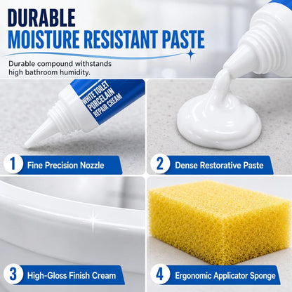 🔥🔥White Toilet Porcelain Repair Cream